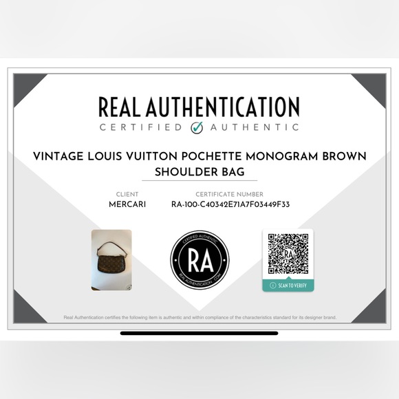 Louis Vuitton Vintage Pochette Monogram Brown Shoulder Bag - Picture 14 of 14